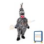 Friendly Lightweight Zebra Mascot Costume