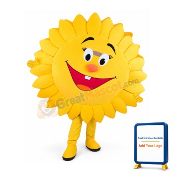 Happy Sun Mascot Costume