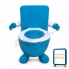 Blue Toilet Mascot Costume