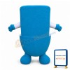 Blue Toilet Mascot Costume