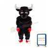 Black Boxing Bull Mascot Costume