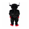 Black Boxing Bull Mascot Costume