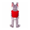 Friendly Adult Rabbit Mascot Costume