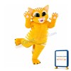 Cute Yellow Cat Mascot Costume