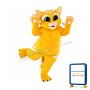 Cute Yellow Cat Mascot Costume