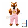 Brown & White Cat Mascot Costume