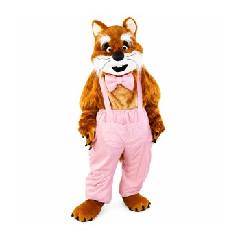 Brown & White Cat Mascot Costume