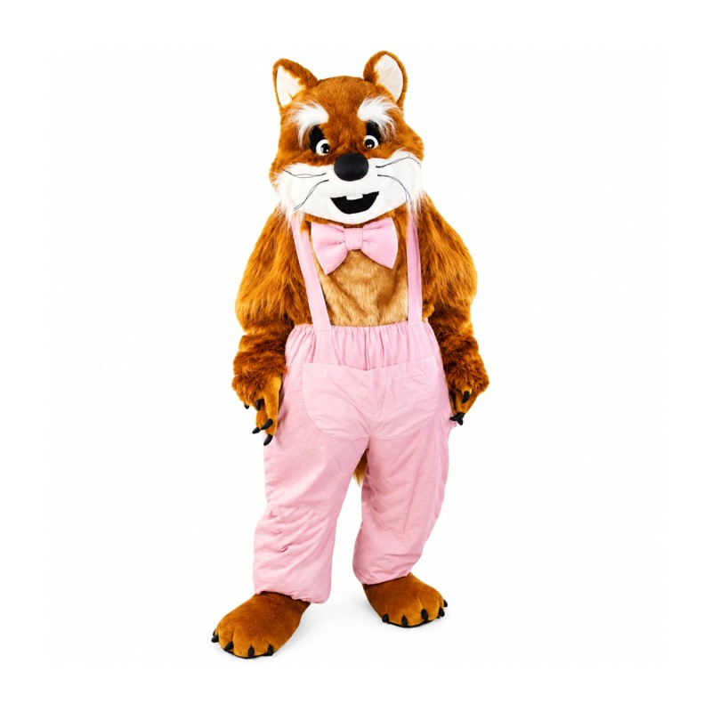Brown & White Cat Mascot Costume