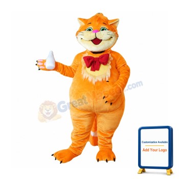 Smiling Lightweight Cat Mascot Costume