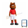 Cute Football Bulldog Mascot Costume