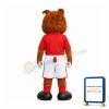 Cute Football Bulldog Mascot Costume