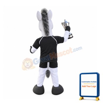 Sport White Horse Mascot Costume