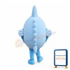 Super Cute Blue Fish Mascot Costume