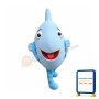 Super Cute Blue Fish Mascot Costume