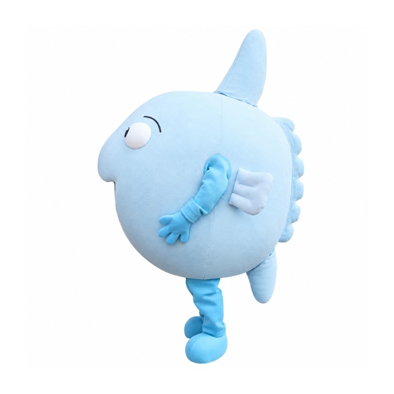 Super Cute Blue Fish Mascot Costume