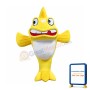 Cute Lightweight Yellow Fish Mascot Costume