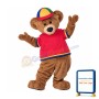 College Lightweight Bear Mascot Costume