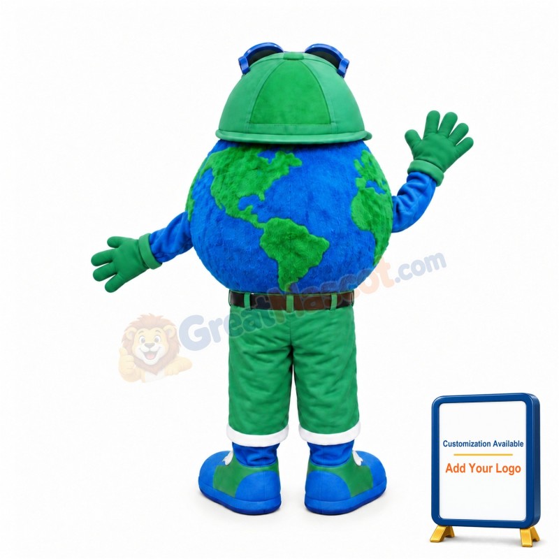 Happy Lightweight Earth Mascot Costume