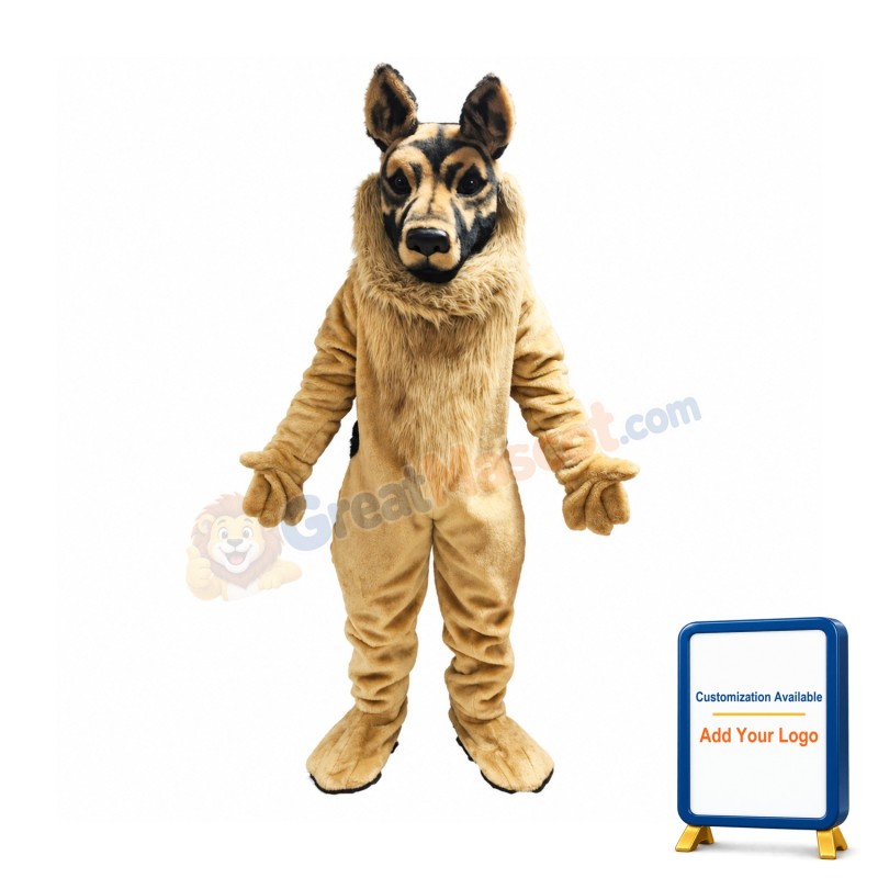 German Shepherd Dog Mascot Costume