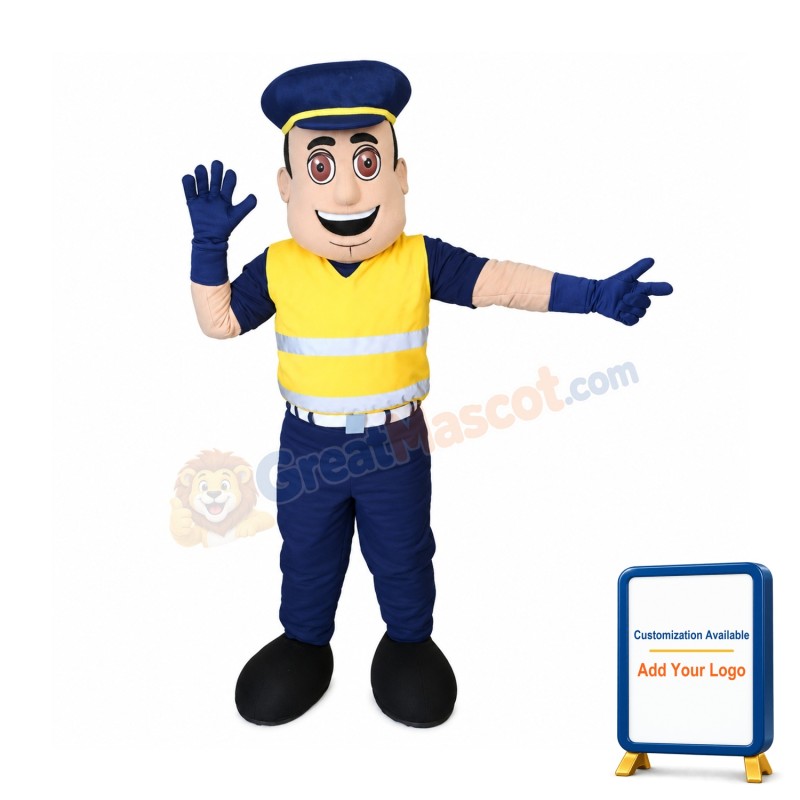 Traffic Officer Mascot Costume