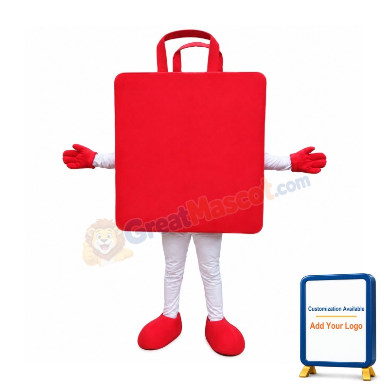 Red Bag Mascot Costume