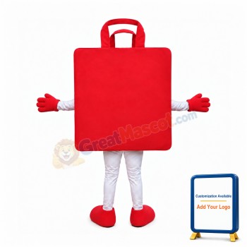 Red Bag Mascot Costume
