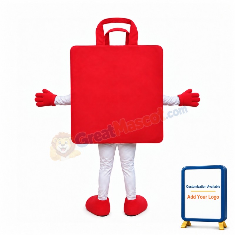 Red Bag Mascot Costume