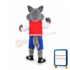 Friendly College Wolf Mascot Costume