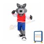 Friendly College Wolf Mascot Costume
