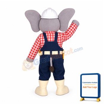 Repairer Elephant Mascot Costume