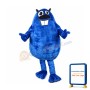 Cute Blue Beaver Mascot Costume