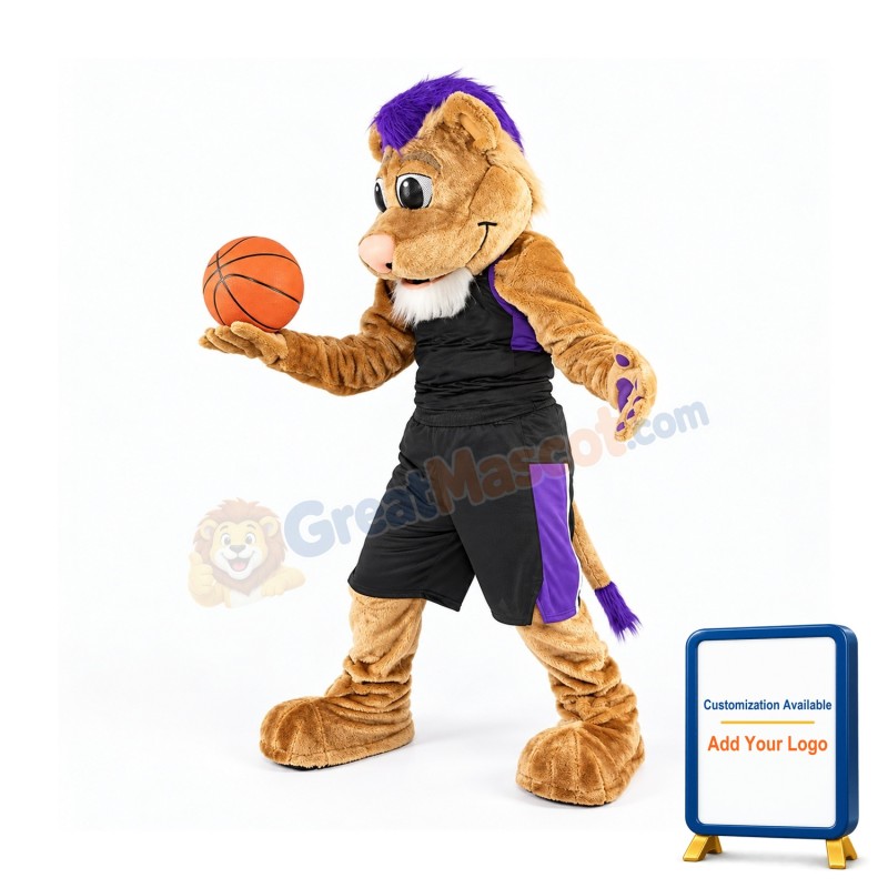 Basketball Lightweight Lion Mascot Costume