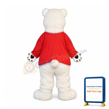 Lovely Lightweight Polar Bear Mascot Costume