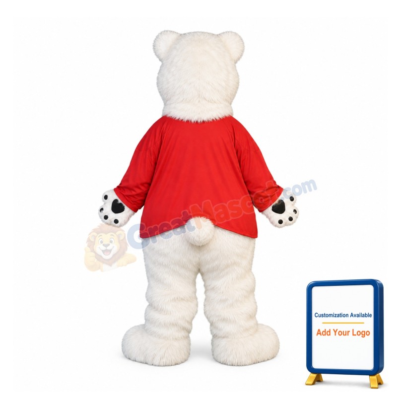Lovely Lightweight Polar Bear Mascot Costume