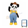 Cute College Panda Mascot Costume