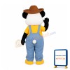 Cute College Panda Mascot Costume