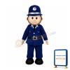 Happy Lightweight Policeman Mascot Costume
