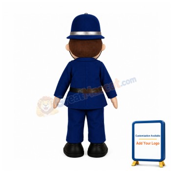 Happy Lightweight Policeman Mascot Costume