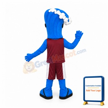 Blue Wave Mascot Costume