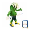 Green Wave Mascot Costume