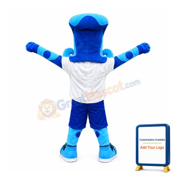 Sport Blue Wave Mascot Costume