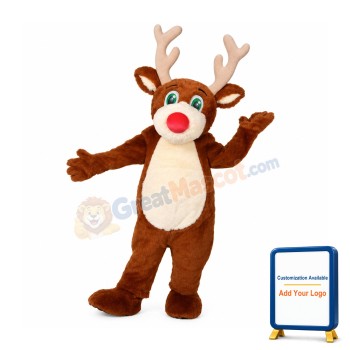 Super Cute Reindeer Mascot Costume
