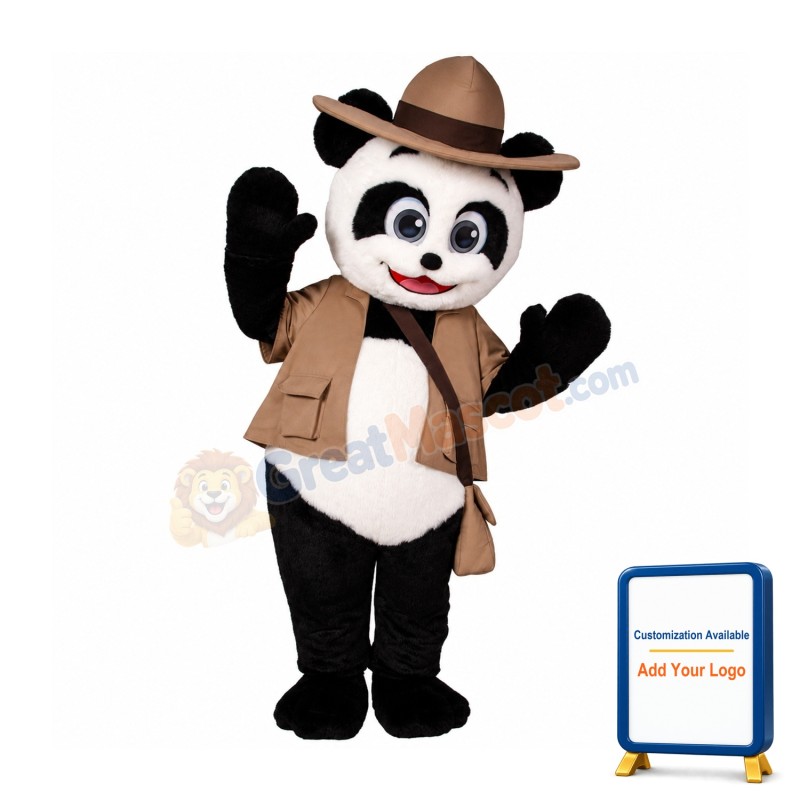Happy Lightweight Panda Mascot Costume