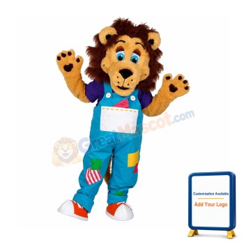 Happy Lion Mascot Costume