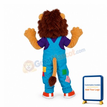 Happy Lion Mascot Costume