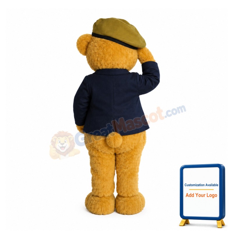 Soldier Bear Mascot Costume