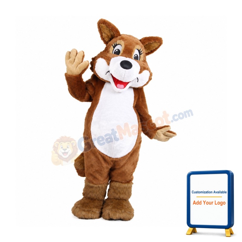 Cute Lightweight Furry Fox Mascot Costume