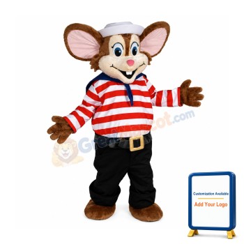 Stripe Mouse Mascot Costume