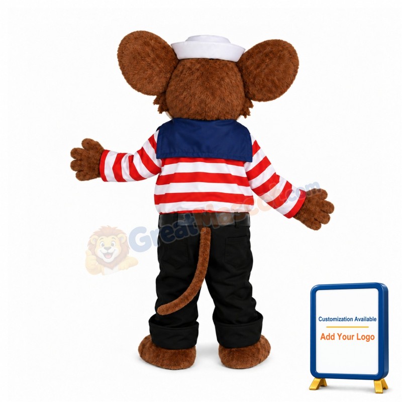 Stripe Mouse Mascot Costume