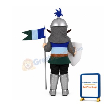 Happy Lightweight Knight Mascot Costume